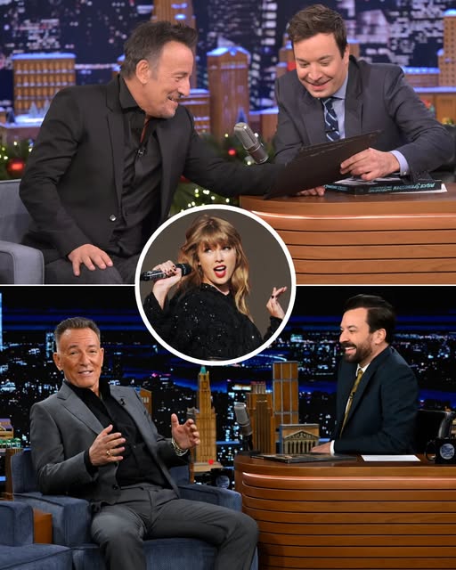 In a riotously funny and wildly unexpected moment on The Tonight Show with Jimmy Fallon, Bruce Springsteen brought the house down — and not just with jokes. He finally settled the decades-long debate over the “Thunder Road” lyric, confessing with a laugh that he’s sung it wrong for nearly 50 years! But the real shock came when he grabbed a guitar and launched into a blazing live performance that had Fallon jumping out of his seat, yelling, “This is why he’s a legend!” The studio exploded in cheers, and social media lit up: “That wasn’t an interview — that was a concert!” And when asked about joining Taylor Swift’s tour, Bruce grinned, “I’ll be there — my daughter’s making sure of that!”
