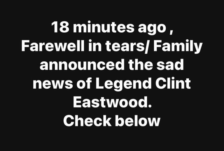 Clint Eastwood’s kids have announced the awful news
