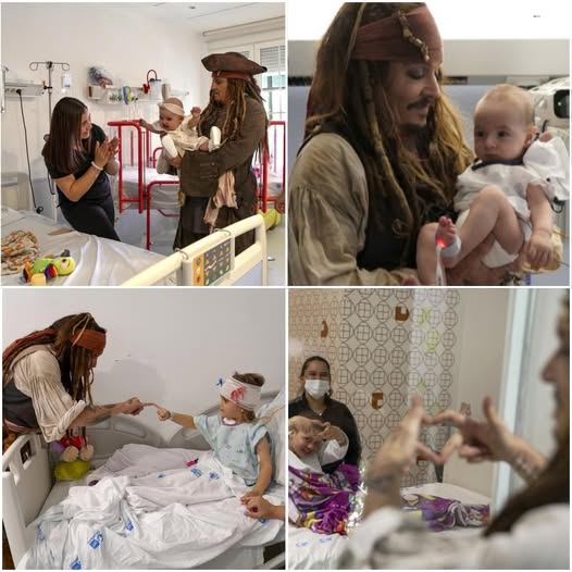 Johnny Depp Becomes Jack Sparrow Again in Heartwarming Surprise Visit to Spanish Children’s Hospital