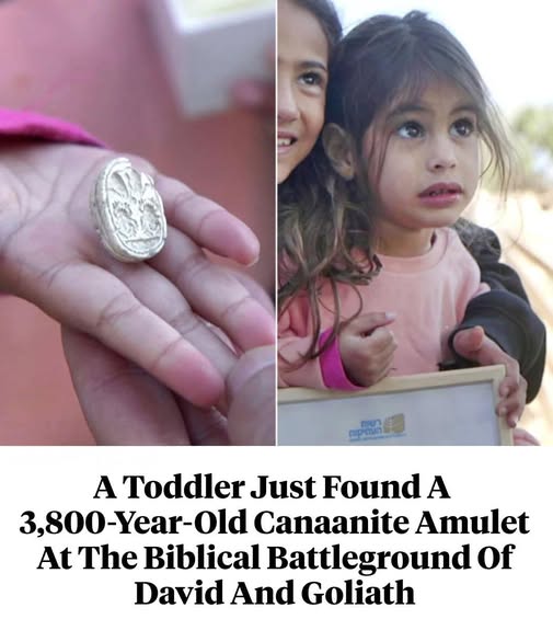 Three-Year-Old Discovers Millennia-Old Amulet Where David Defeated Goliath