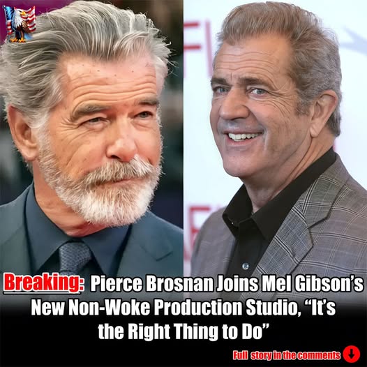 BREAKING: Pierce Brosnan Teams Up With Mel Gibson’s New Unwoke Film Studio — ‘It’s the Right Thing to Do,’ He Says. In a stunning move that’s shaking up Hollywood, Pierce Brosnan has officially teamed up with Mel Gibson’s newly launched unwoke film studio. Why did the former 007 decide to make this bold leap—and what does it mean for the future of mainstream entertainment? Brosnan’s surprising announcement hints at a deeper cultural shift taking place behind the camera lens.
