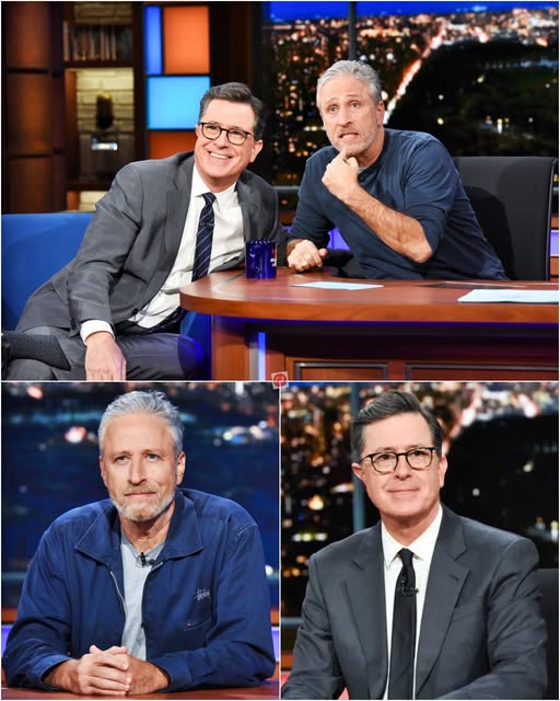 Jon Stewart Secretly Met With Colbert After The Show Was Canceled — The Plan They Drew Up Could Shake CBS To Its Core.