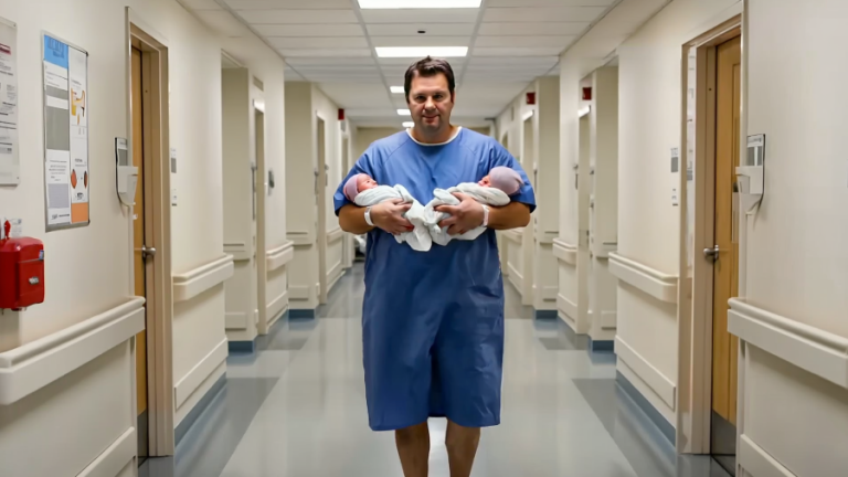 He Walked From the Maternity Clinic in a Designer Suit, Holding Two Babies I’d Never Seen