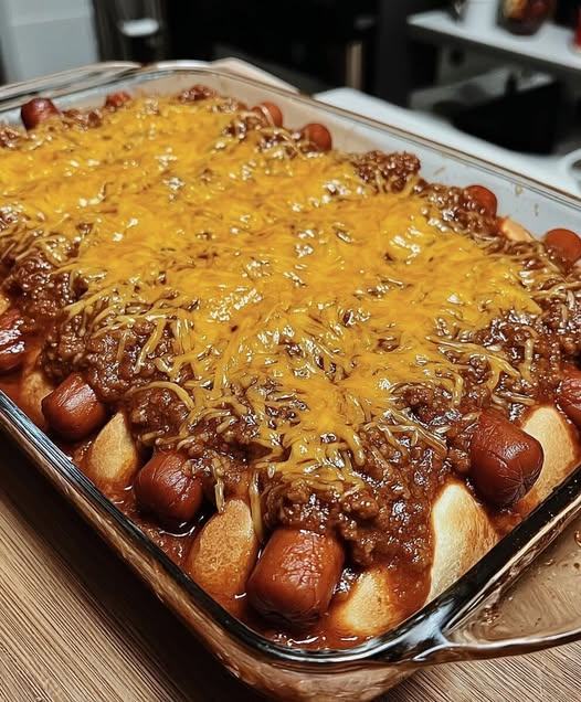 CHILI CHEESE DOG BAKE