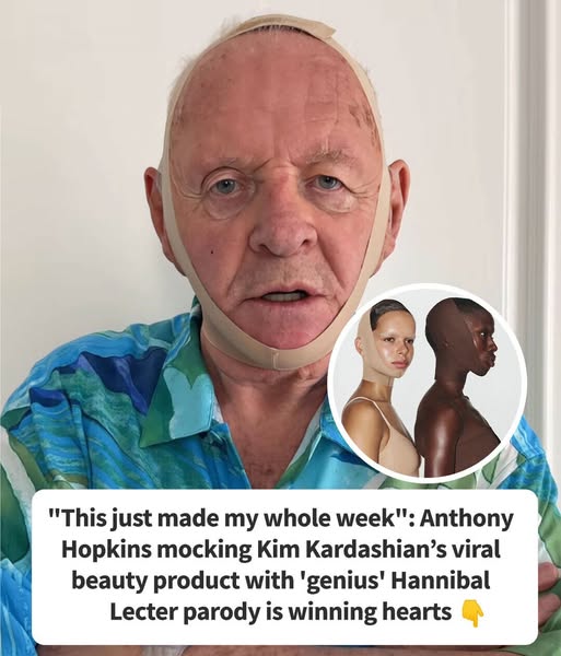 Anthony Hopkins Mocks Kim Kardashian With Hannibal Lecter Face Wrap