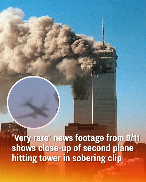 Rare 9/11 Footage Shows Heart-Wrenching Close-Up of the Second Plane Hitting the Tower 💔