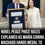 Nobel Peace Prize rules clarified after María Corina Machado hands medal to Trump at White House