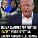 Trump slammed for posting ‘racist’ video depicting Barack and Michelle Obama as monkeys