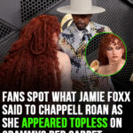 What Jamie Foxx said to Chappell Roan as she appeared topless on Grammys red carpet