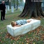 The day I went to visit my wife’s grave like I did every year, I found a barefoot child lying on the headstone, clutching her photo. He whispered, ‘Sorry, Mom’… and I realized my wife had been hiding a secret from me our entire marriage.